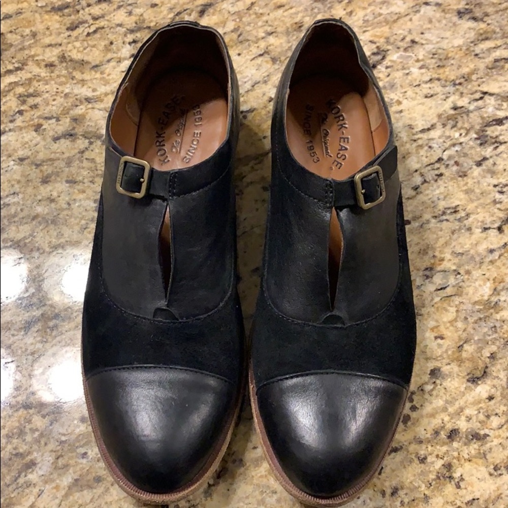 Kork-Ease leather shoes.